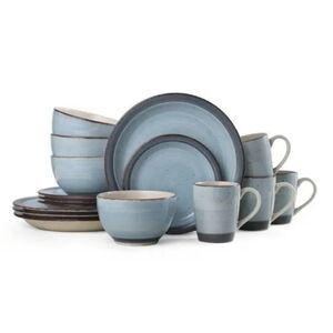 16 piece stoneware dinnerware set!!!!
